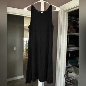Old Navy black tank top t-shirt dress - size medium